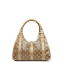 Gucci Beige/Gold Crystal Coated Canvas Joy Shoulder Bag