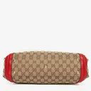 Gucci Beige/Red Bella GG Canvas Top Handle Bag