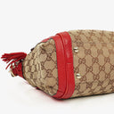 Gucci Beige/Red Bella GG Canvas Top Handle Bag