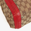 Gucci Beige/Red Bella GG Canvas Top Handle Bag