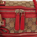 Gucci Beige/Red Bella GG Canvas Top Handle Bag
