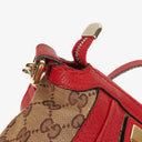 Gucci Beige/Red Bella GG Canvas Top Handle Bag