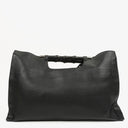 Gucci Black Calfskin Bamboo Daily Shopper Bag