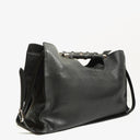 Gucci Black Calfskin Bamboo Daily Shopper Bag