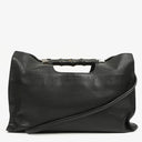 Gucci Black Calfskin Bamboo Daily Shopper Bag
