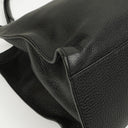 Gucci Black Calfskin Bamboo Daily Shopper Bag