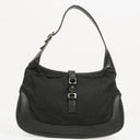 Gucci Black Canvas And Leather Jackie Medium Vintage Shoulder Bag
