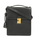 Gucci Black Grained Leather Shoulder Bag