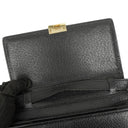 Gucci Black Grained Leather Shoulder Bag