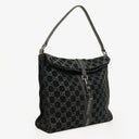 Gucci Black Jackie GG Suede Square Bag