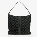 Gucci Black Jackie GG Suede Square Bag