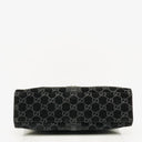 Gucci Black Jackie GG Suede Square Bag