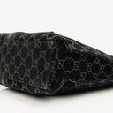 Gucci Black Jackie GG Suede Square Bag