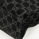 Gucci Black Jackie GG Suede Square Bag