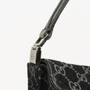 Gucci Black Jackie GG Suede Square Bag