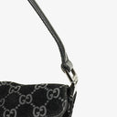 Gucci Black Jackie GG Suede Square Bag