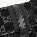 Gucci Black Jackie GG Suede Square Bag