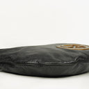 Gucci Black Leather GG Logo Blondie Shoulder Bag