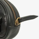 Gucci Black Leather GG Marmont Belt Bag