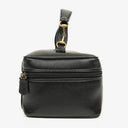 Gucci Black Leather Horsebit Vanity Bag