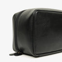 Gucci Black Leather Horsebit Vanity Bag