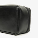 Gucci Black Leather Horsebit Vanity Bag