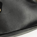 Gucci Black Leather Horsebit Vanity Bag