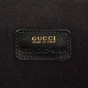 Gucci Black Leather Horsebit Vanity Bag