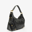 Gucci Black Leather Medium Jockey Hobo Bag