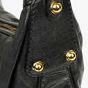 Gucci Black Leather Medium Jockey Hobo Bag