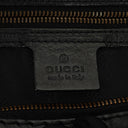Gucci Black Leather Medium Jockey Hobo Bag