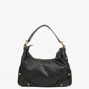 Sac Hobo Gucci Moyen Jockey en Cuir Noir