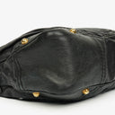 Gucci Black Leather Medium Jockey Hobo Bag