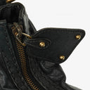 Gucci Black Leather Medium Jockey Hobo Bag