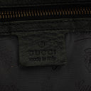 Gucci Black Leather Medium Jockey Hobo Bag