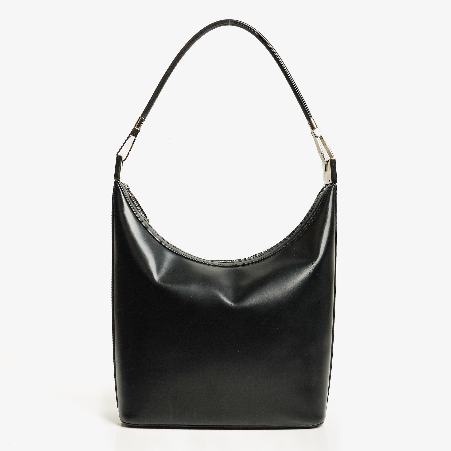 Gucci Black Leather Shoulder Bag