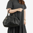 Gucci Black Leather Sukey Shoulder Hobo Bag