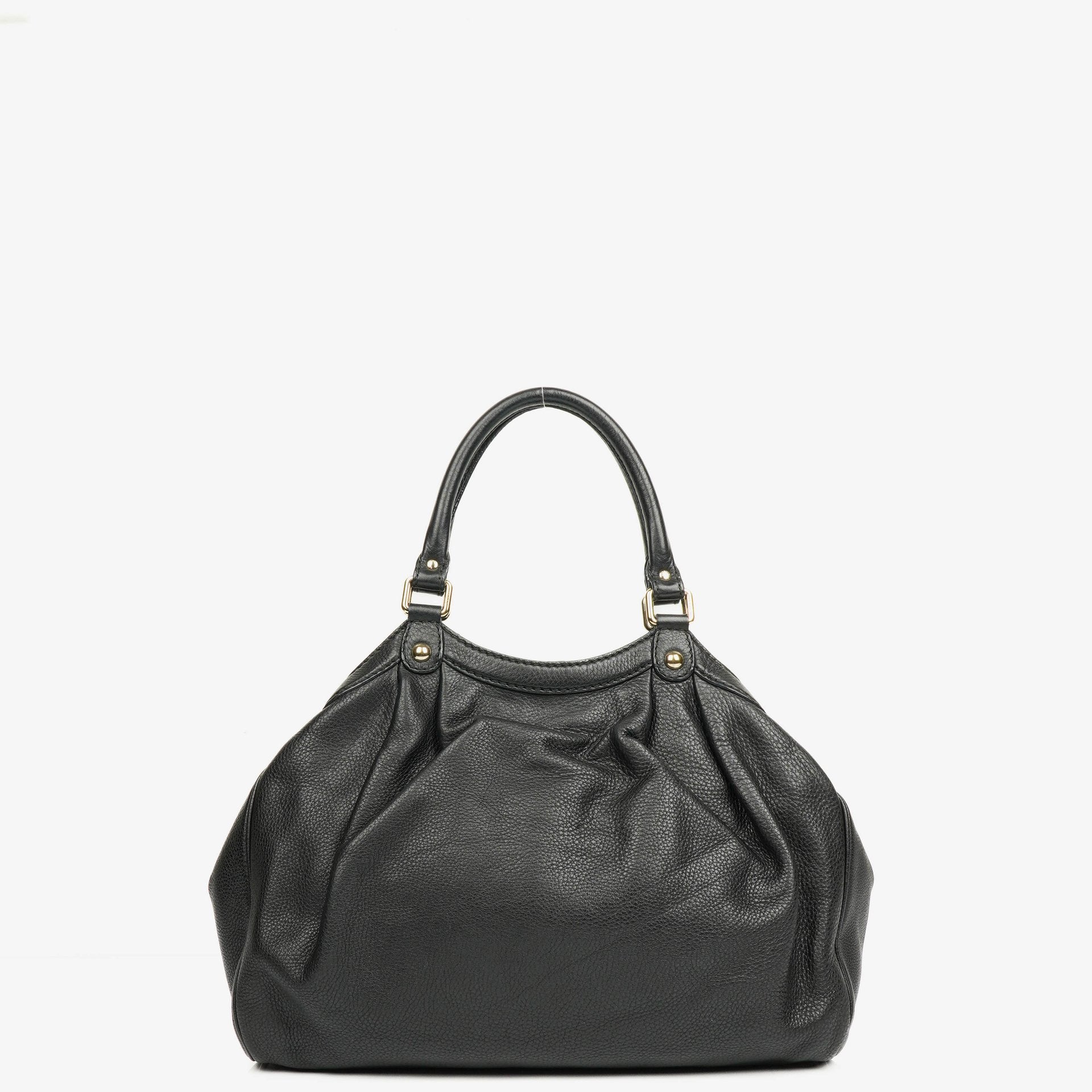Gucci Black Leather Sukey Shoulder Hobo Bag