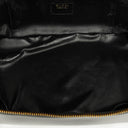 Gucci Black Patent Leather Bamboo Vanity Bag