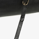 Gucci Black Pebbled Leather Bamboo Shopper Top Handle Large Tote Bag