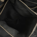 Gucci Black Pebbled Leather Bamboo Shopper Top Handle Large Tote Bag