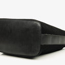 Gucci Black Suede And Leather Shoulder Hobo Bag