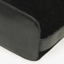 Gucci Black Suede And Leather Shoulder Hobo Bag