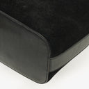 Gucci Black Suede And Leather Shoulder Hobo Bag