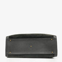 Gucci Black Vintage Suede And Leather Diana Bamboo Tote