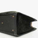 Gucci Black Vintage Suede And Leather Diana Bamboo Tote