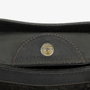 Gucci Black Vintage Suede And Leather Diana Bamboo Tote