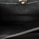 Gucci Black Vintage Suede And Leather Diana Bamboo Tote