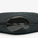 Gucci Black/Navy GG Canvas Braided Handle Ring Hobo Bag