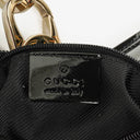 Gucci Black/Navy GG Canvas Braided Handle Ring Hobo Bag